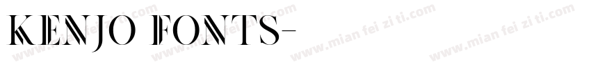 Kenjo Fonts字体转换